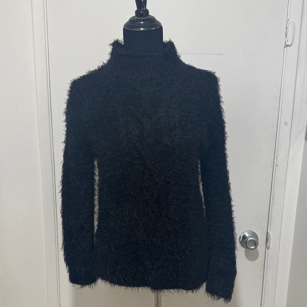 Caslon Black Fuzzy Sweater